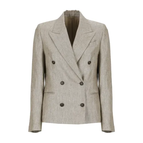 Jackets > Blazers - - Brunello Cucinelli - Modalova