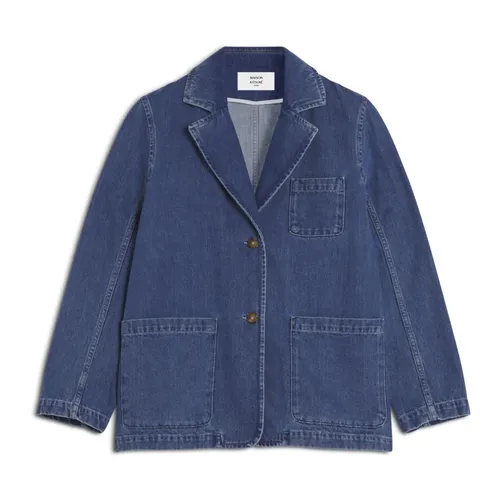 Jackets > Denim Jackets - - Maison Kitsuné - Modalova