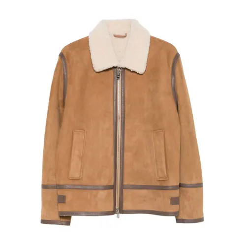 Jackets > Leather Jackets - - Dondup - Modalova