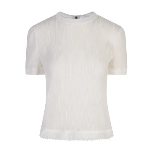 Msgm - Tops > T-Shirts - White - Msgm - Modalova