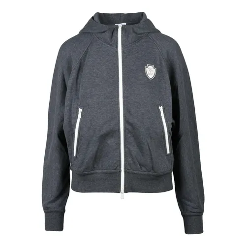 Sweatshirts & Hoodies > Zip-throughs - - Brunello Cucinelli - Modalova