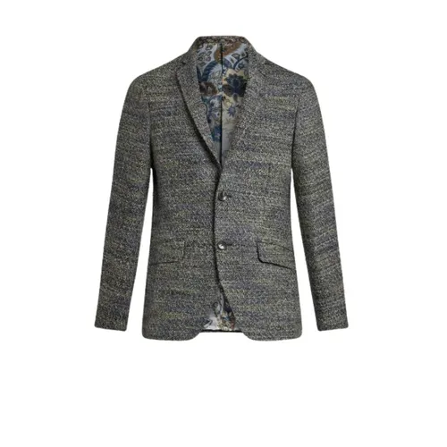 Etro - Jackets > Blazers - Gray - Etro - Modalova