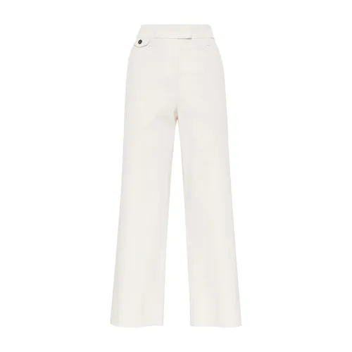 Trousers > Wide Trousers - - Brunello Cucinelli - Modalova