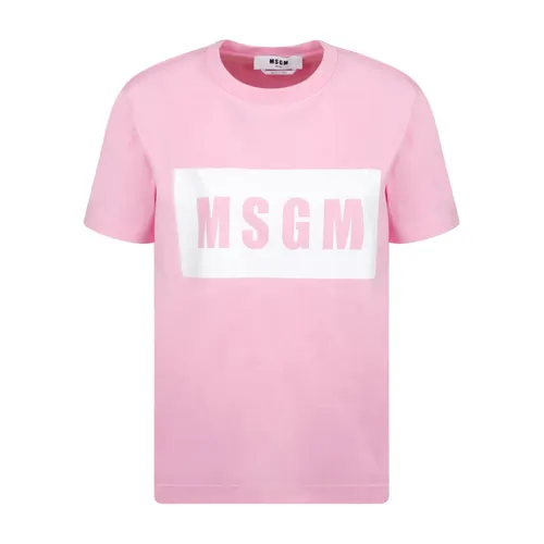 Msgm - Tops > T-Shirts - Pink - Msgm - Modalova