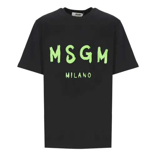 Msgm - Tops > T-Shirts - Black - Msgm - Modalova