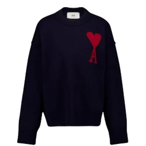 Knitwear > Round-neck Knitwear - - Ami Paris - Modalova