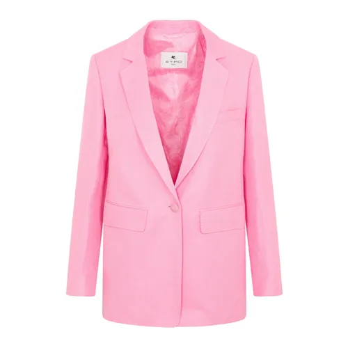 Etro - Jackets > Blazers - Pink - Etro - Modalova