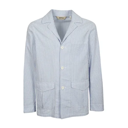 Aspesi - Jackets > Blazers - Blue - Aspesi - Modalova