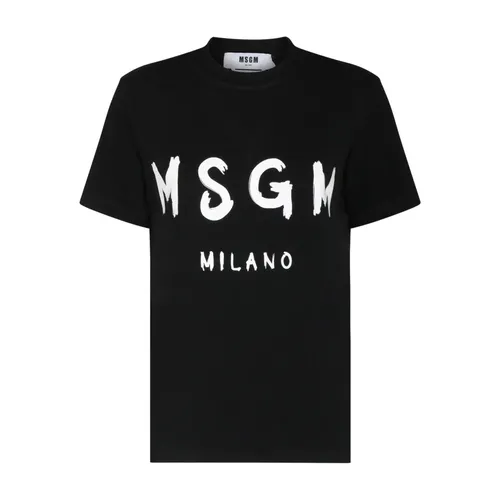 Msgm - Tops > T-Shirts - Black - Msgm - Modalova