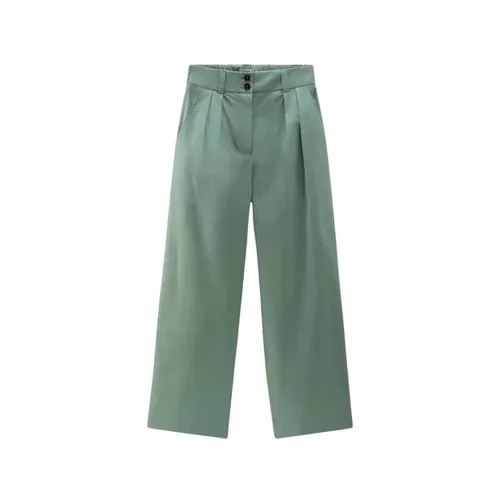 Trousers > Wide Trousers - - Woolrich - Modalova