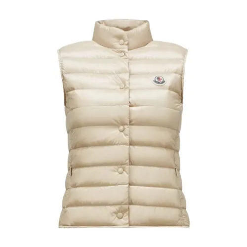 Moncler - Jackets > Vests - Beige - Moncler - Modalova