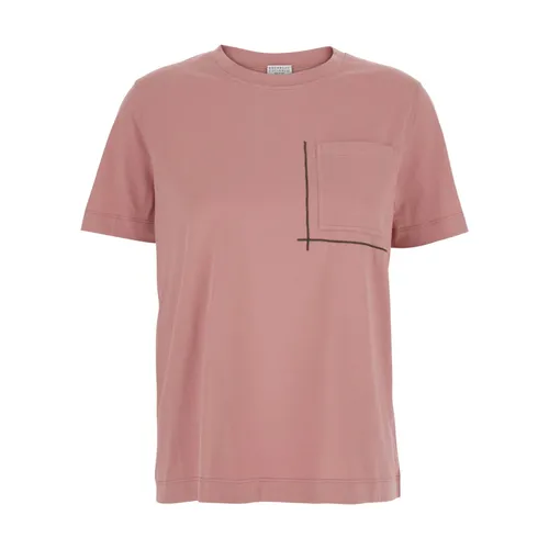 Tops > T-Shirts - - Brunello Cucinelli - Modalova