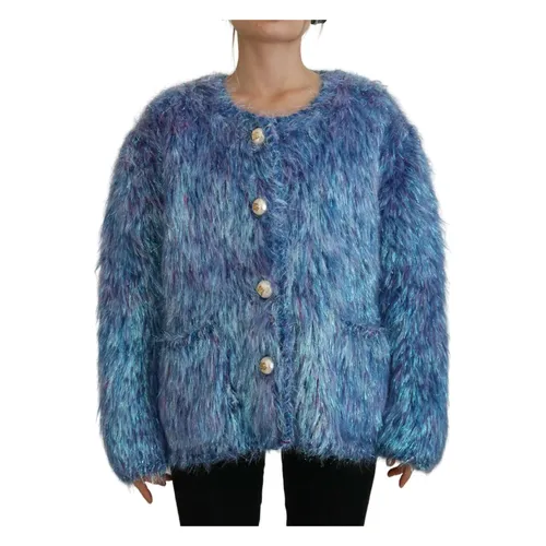 Jackets > Faux Fur & Shearling Jackets - - Dolce & Gabbana - Modalova