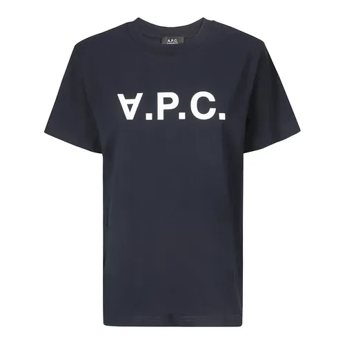 A.p.c. - Tops > T-Shirts - Blue - A.p.c. - Modalova