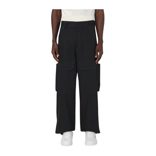 Trousers > Wide Trousers - - Msgm - Modalova