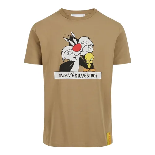 Iceberg - Tops > T-Shirts - Beige - Iceberg - Modalova