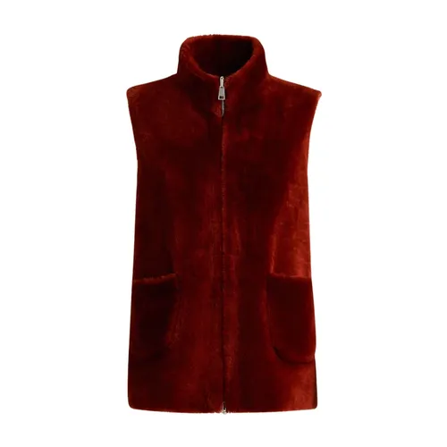 Kiton - Jackets > Vests - Red - Kiton - Modalova