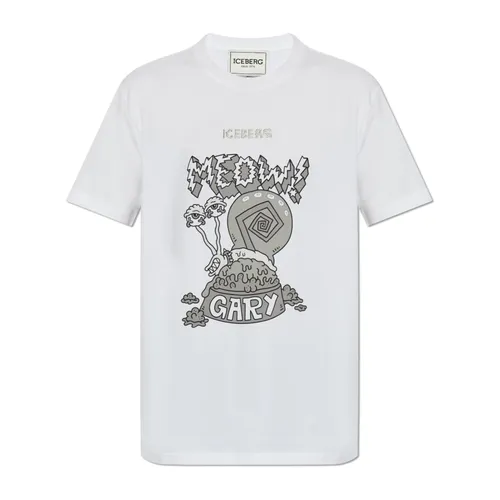Iceberg - Tops > T-Shirts - White - Iceberg - Modalova