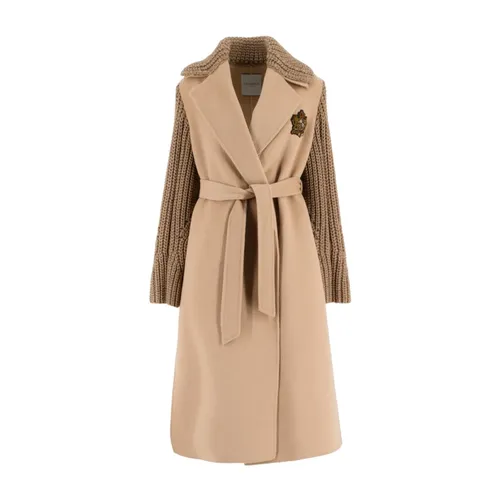 Coats > Belted Coats - - Ermanno Scervino - Modalova