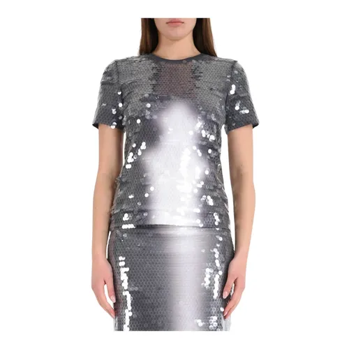 Sportmax - Tops > T-Shirts - Gray - Sportmax - Modalova