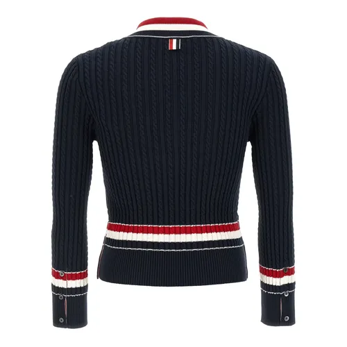 Knitwear > V-neck Knitwear - - Thom Browne - Modalova