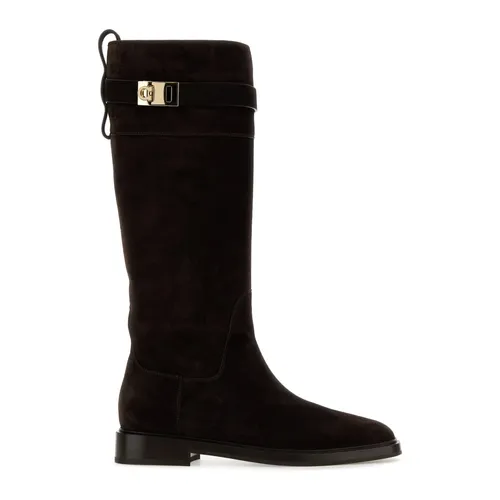 Shoes > Boots > High Boots - - Ferragamo - Modalova