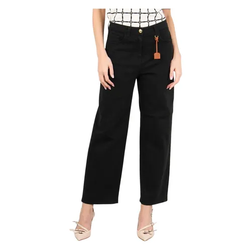 Jeans > Straight Jeans - - Elisabetta Franchi - Modalova
