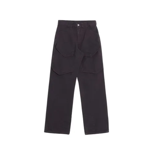 Trousers > Straight Trousers - - Objectsivlife - Modalova