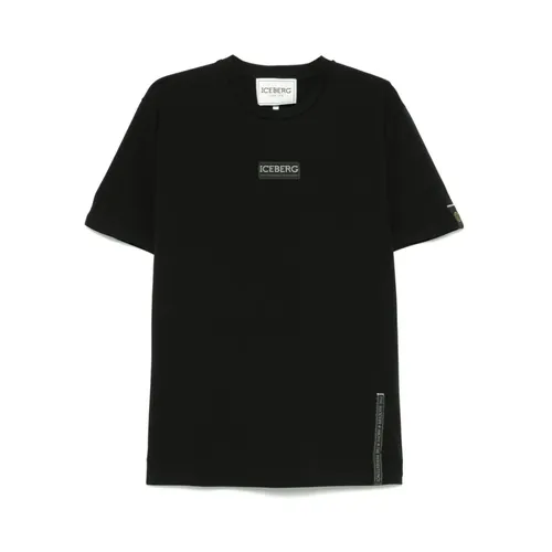 Iceberg - Tops > T-Shirts - Black - Iceberg - Modalova