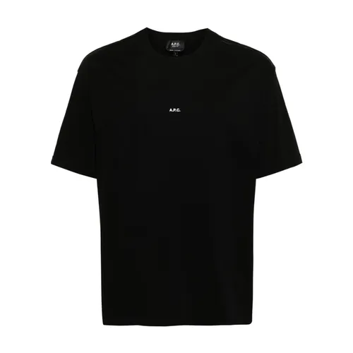 A.p.c. - Tops > T-Shirts - Black - A.p.c. - Modalova