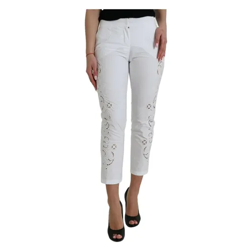 Trousers > Cropped Trousers - - Dolce & Gabbana - Modalova