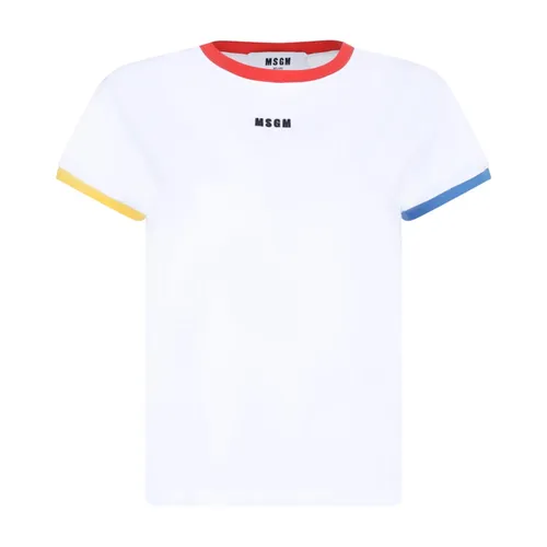 Msgm - Tops > T-Shirts - White - Msgm - Modalova