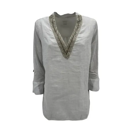 Blouses & Shirts > Tunics - - 120% Lino - Modalova