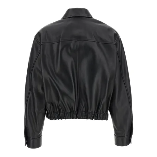Jackets > Leather Jackets - - Versace - Modalova