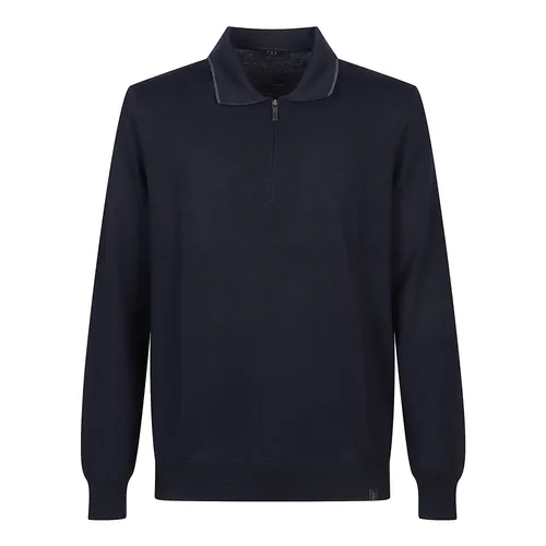 Fay - Tops > Polo Shirts - Black - Fay - Modalova