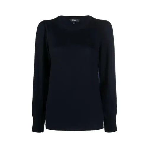 Knitwear > Round-neck Knitwear - - Fay - Modalova