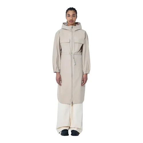Moncler - Coats > Parkas - Beige - Moncler - Modalova