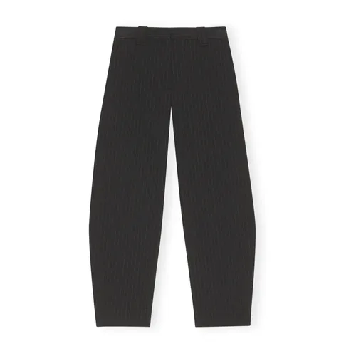 Trousers > Cropped Trousers - - Ganni - Modalova
