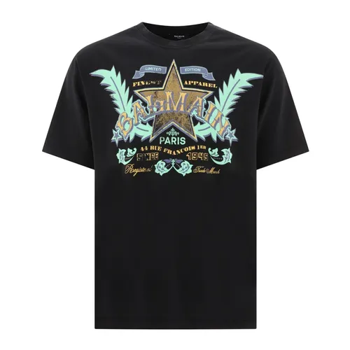 Balmain - Tops > T-Shirts - Black - Balmain - Modalova
