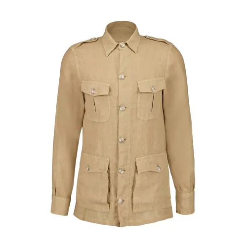 Jackets > Light Jackets - - 120% Lino - Modalova