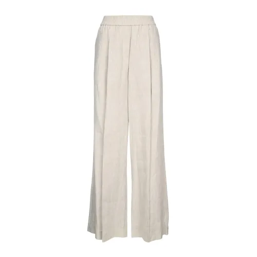 Trousers > Wide Trousers - - Brunello Cucinelli - Modalova