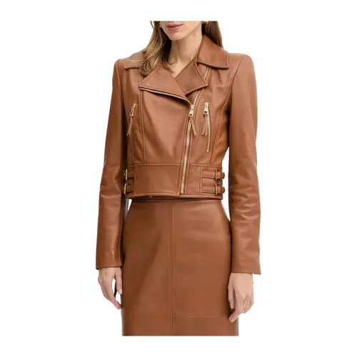 Jackets > Leather Jackets - - Elisabetta Franchi - Modalova