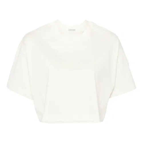 Moncler - Tops > T-Shirts - White - Moncler - Modalova