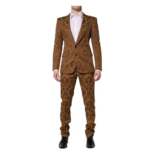 Suits > Suit Sets > Single Breasted Suits - - Dolce & Gabbana - Modalova