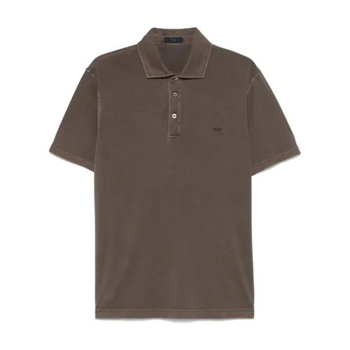 Fay - Tops > Polo Shirts - Brown - Fay - Modalova