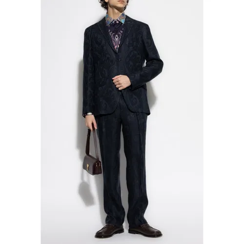 Etro - Jackets > Blazers - Blue - Etro - Modalova
