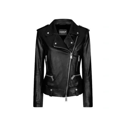 Jackets > Leather Jackets - - Dondup - Modalova