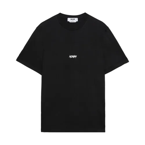 Msgm - Tops > T-Shirts - Black - Msgm - Modalova