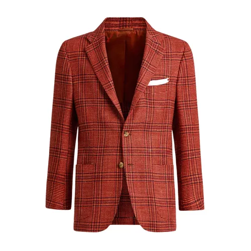 Kiton - Jackets > Blazers - Red - Kiton - Modalova