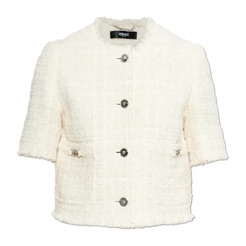 Jackets > Tweed Jackets - - Versace - Modalova